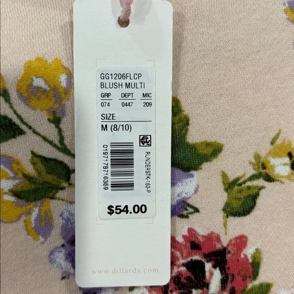 NWT fb girls Floral Ruffle Hoodie - Picture 4 of 5